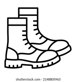 Boots vector icon. Can be used for printing, mobile and web applications.