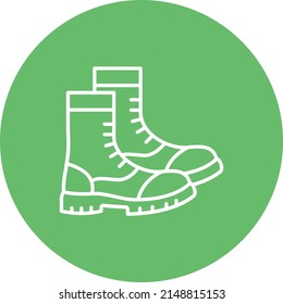Boots vector icon. Can be used for printing, mobile and web applications.