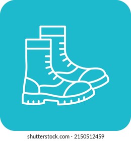 Boots vector icon. Can be used for printing, mobile and web applications.