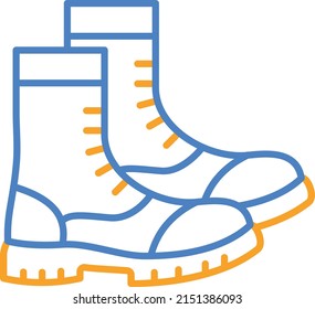 Boots vector icon. Can be used for printing, mobile and web applications.