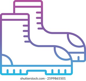 Boots vector icon. Can be used for printing, mobile and web applications.