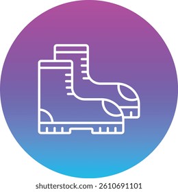Boots vector icon. Can be used for printing, mobile and web applications.