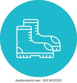 Boots vector icon. Can be used for printing, mobile and web applications.