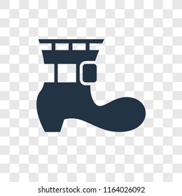 Boots vector icon isolated on transparent background, Boots logo concept