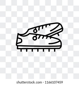 Boots vector icon isolated on transparent background, Boots logo concept
