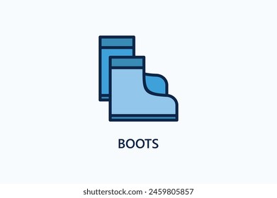 Boots Vector Icon Or Logo Illustration