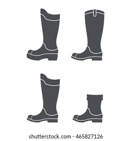 Boots vector icons.