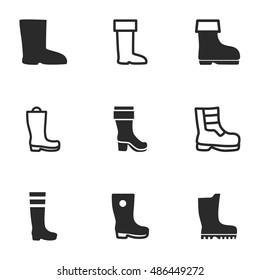 Boots Icon Logo Vector Symbol Stock Vector (Royalty Free) 1209922066 ...