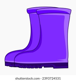 Boots vector illustration isolated on white background
