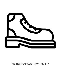 Boots Vector Line Icon Design