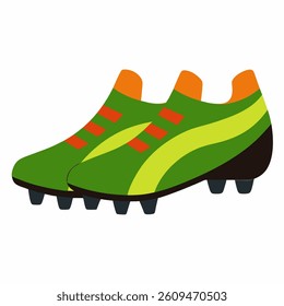 boots(football shoes) vector on white background vector  on white background
