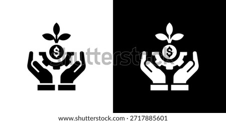 Bootstrapping icon black and white filled.