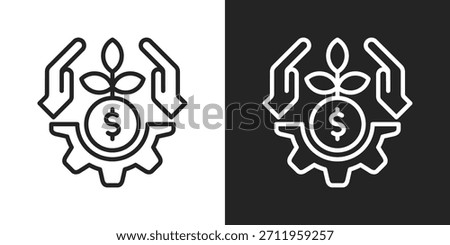Bootstrapping Icon In Black And White Line Style