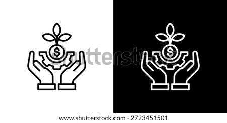 Bootstrapping icon black and white outline.