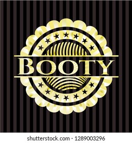Booty gold shiny badge