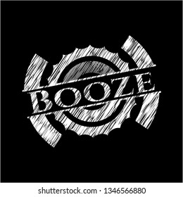 Booze with chalkboard texture