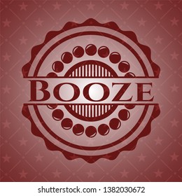 Booze red icon or emblem