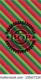 Bop christmas emblem.