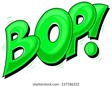 Bop - Comic Expression Vector Text