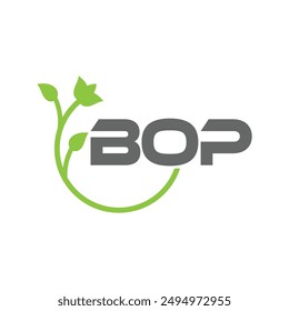 BOP letter logo vector design, BOP simple and modern logo. BOP luxurious alphabet design