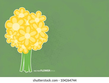 Boquet of flowers vector