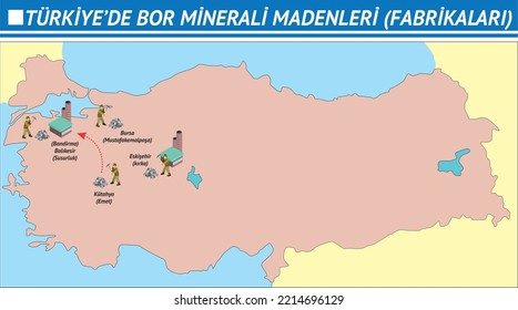 Türkiyede Bor Madenleri Harita, Coğrafya Haritaları, Madenler, Bor Minerali Madenleri, Madenleri, Bakır Yatakları, Boksit, Bor, Alüminyum, Mermer, Altın, Mermer, Krom, Kükürt, Nikel, Coğrafya Harita