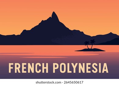 Bora Bora in der Dämmerung bietet einen atemberaubenden Blick auf seine kristallklare Lagune, umgeben von üppigen tropischen Landschaften und ruhigen Gewässern. Dieses Inselparadies bietet den perfekten Rückzugsort