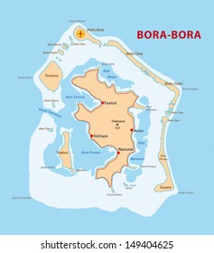 Bora Bora Map