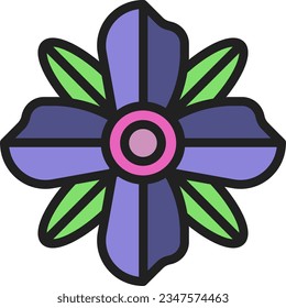Icono de Borage. Adecuado para aplicaciones móviles.