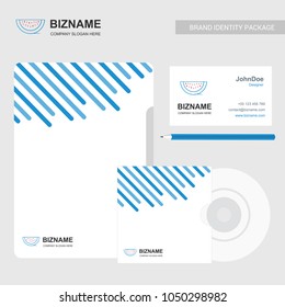 Borchure design element with blue theme and creative design vect