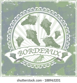 bordeaux background with illustration
