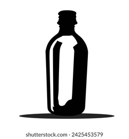 Bordeaux bottle vector, icon, illustration 