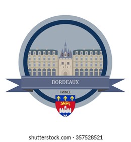 Bordeaux.  Round banner
