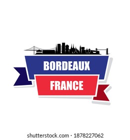 Bordeaux skyline - France cityscape - vector illustration