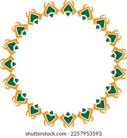 border abstract Circle style design