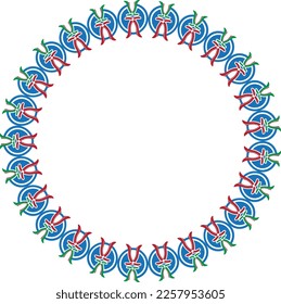 border abstract Circle style design