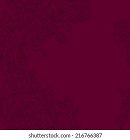 border with abstract hand-drawn pattern. ornament pattern