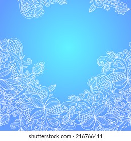 border with abstract hand-drawn pattern. ornament pattern