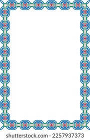 diseño y adorno de estilo abstracto de borde