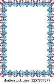 border abstract style design and ornament
