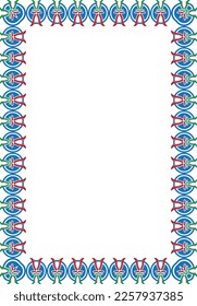 border abstract style design and ornament