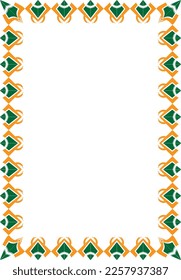 border abstract style design and ornament