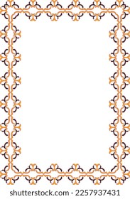 border abstract style design and ornament