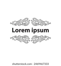 border, aesthetic, vintage and vector border design elements
