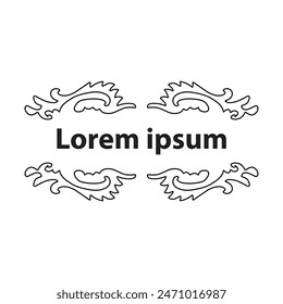 border, aesthetic, vintage and vector border design elements