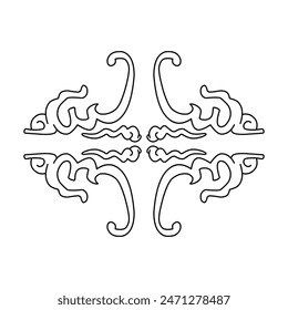 Elementos de diseño de borde, estética, vintage y Vector