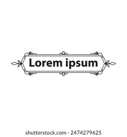 border, aesthetic, vintage and vector border design elements