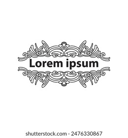 Border, Ästhetik, Vintage und Vektorgrafik Border Design-Elemente