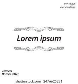 border, aesthetic, vintage and vector border design elements