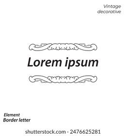 border, aesthetic, vintage and vector border design elements